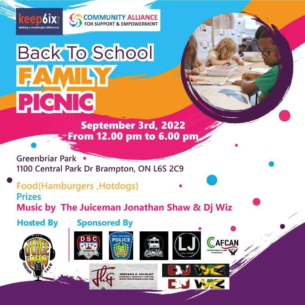 Back to School Family Picnic