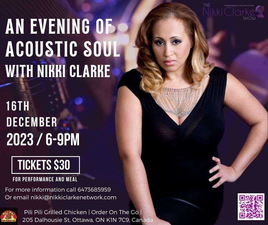 An evening of Acoustic Soul with Nikki Clarke