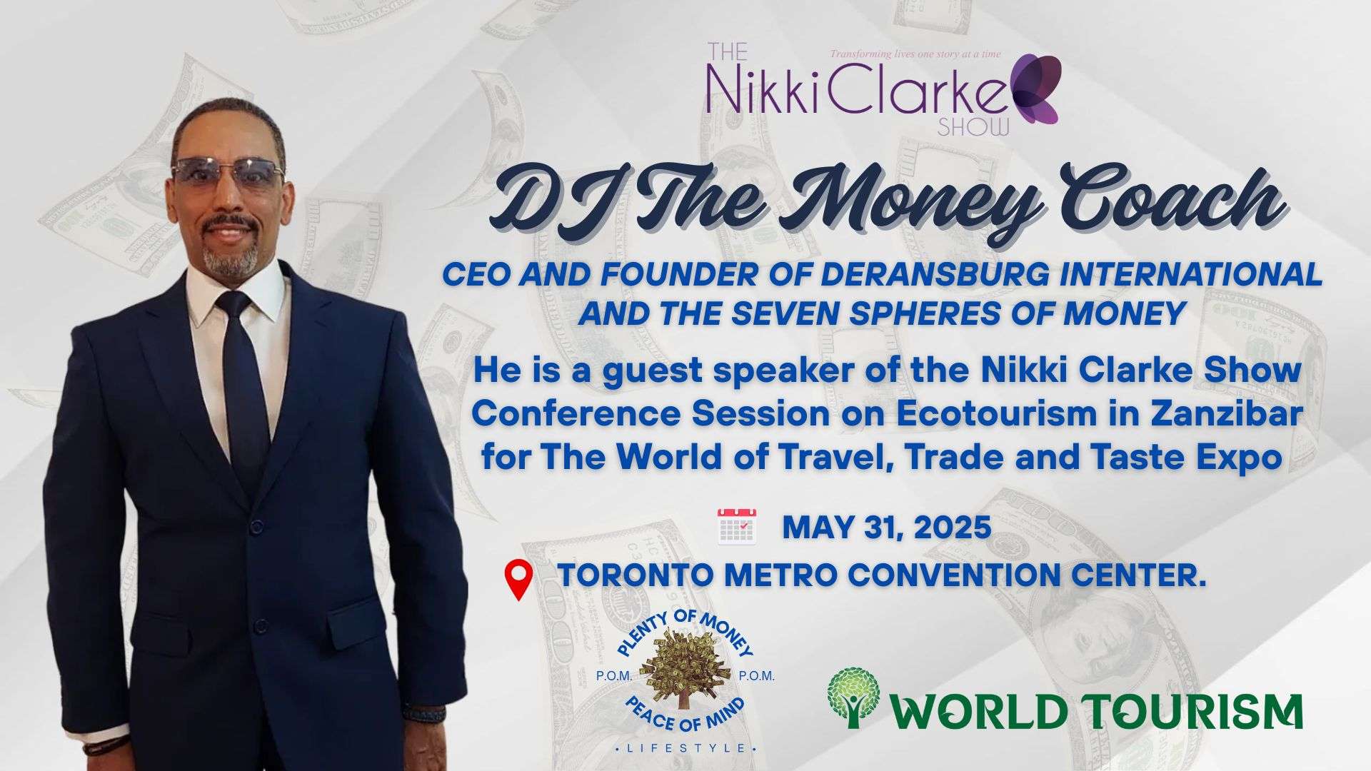 DJ The Money Coach CEO and Founder of Deransburg International and the Seven Spheres of Money