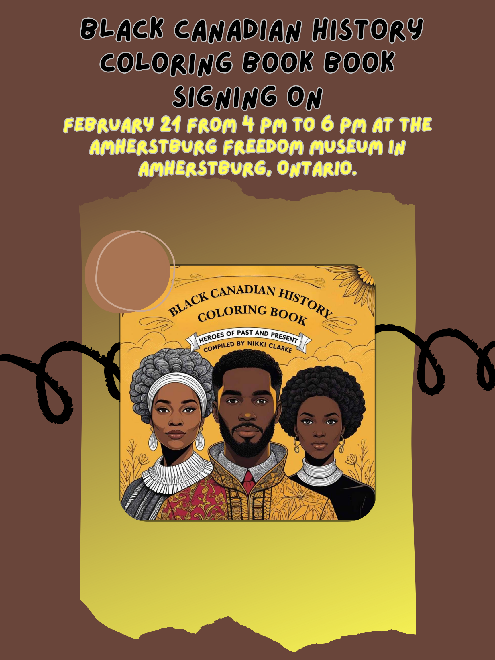 Black Canadian History Color Book Signing
