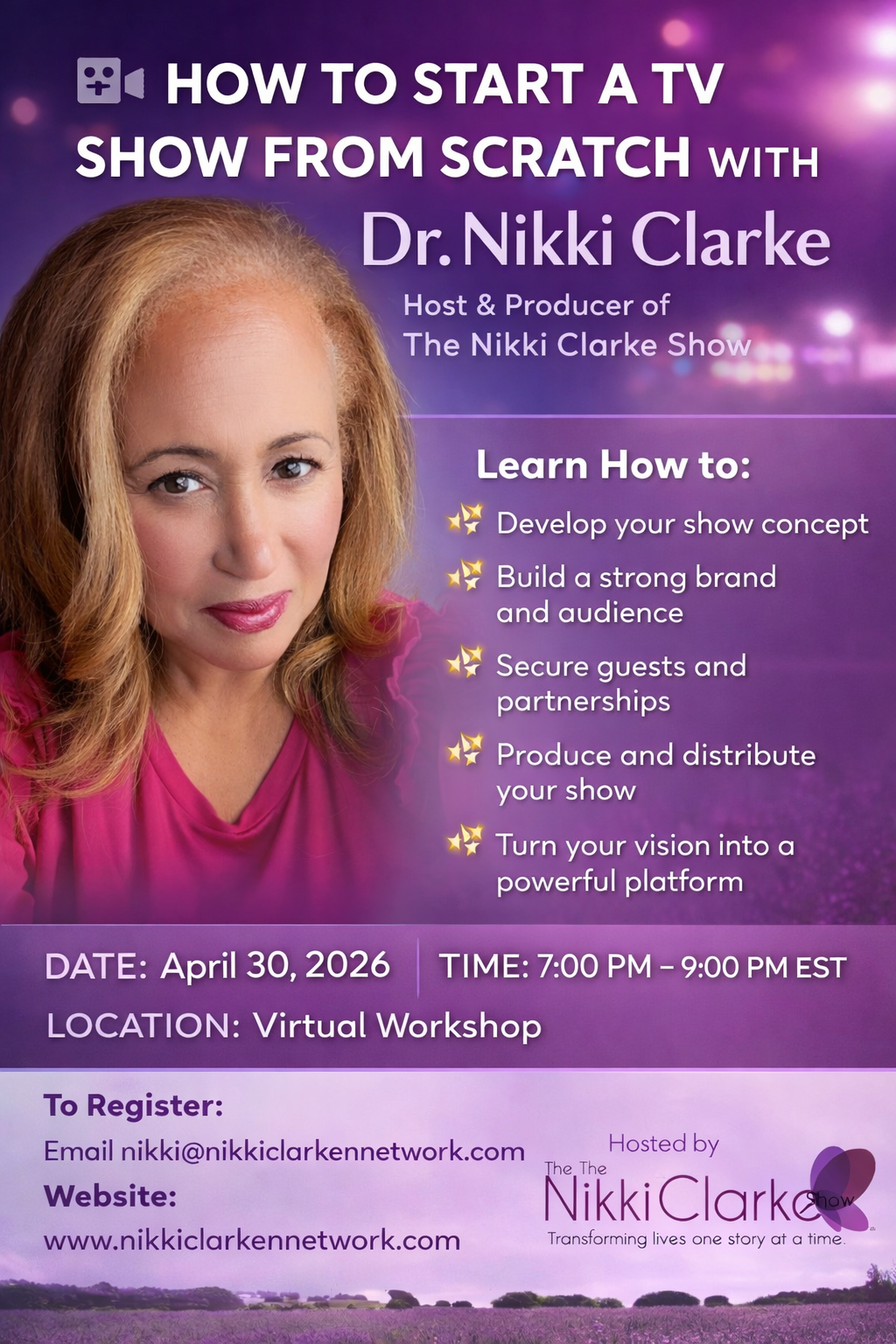 How to start a TV Show from Scratch with Dr. Nikki Clarke