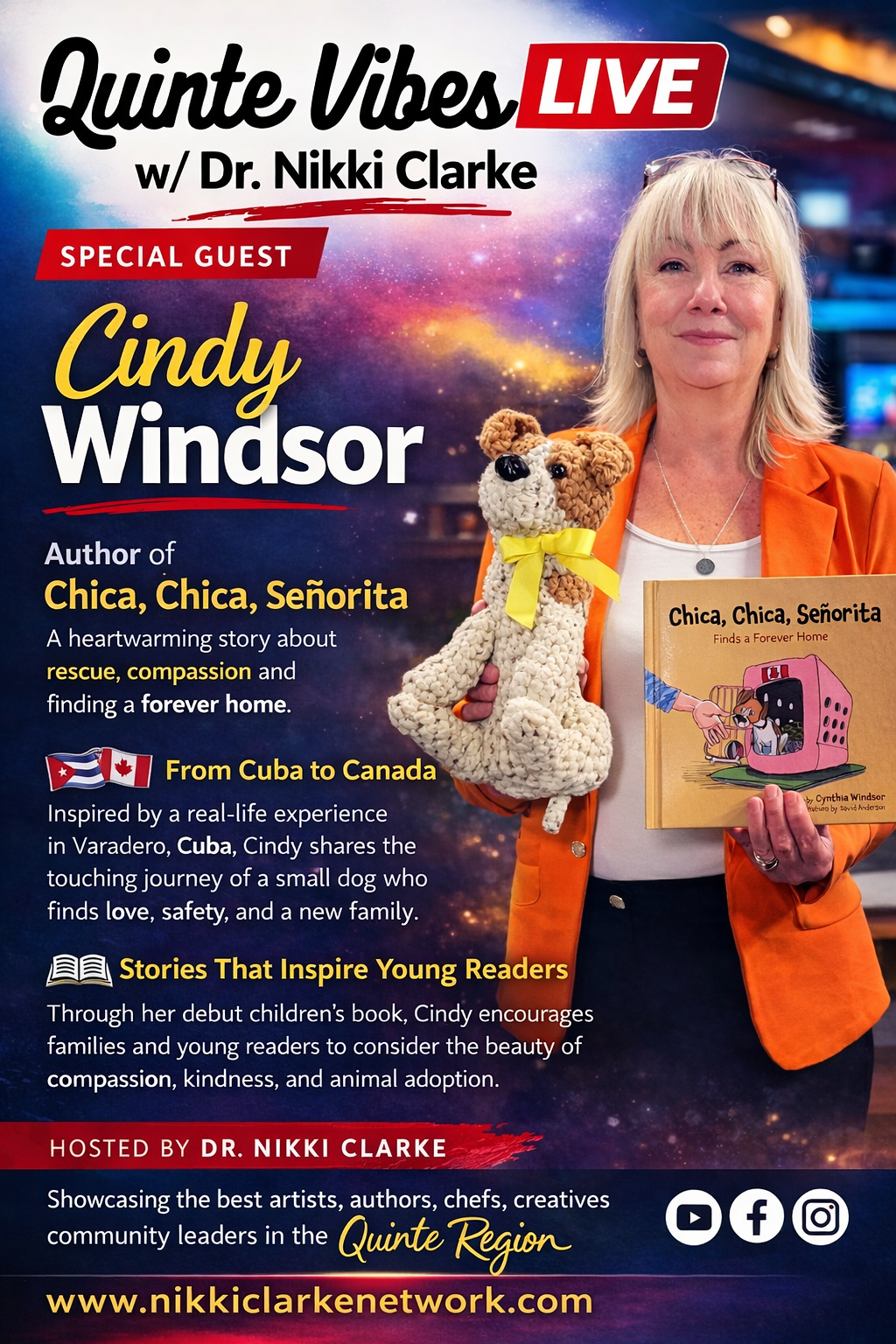 Quinte Vibes LIVE with Dr. Nikki Clarke and Special Guest Cindy Windsor