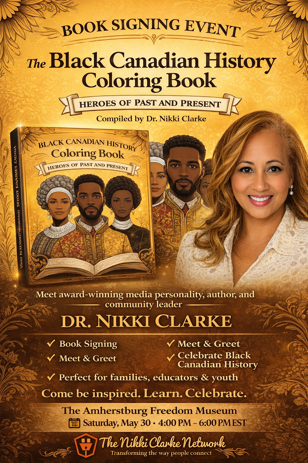 Book Signing Event. The Black Canadian History Coloring Book