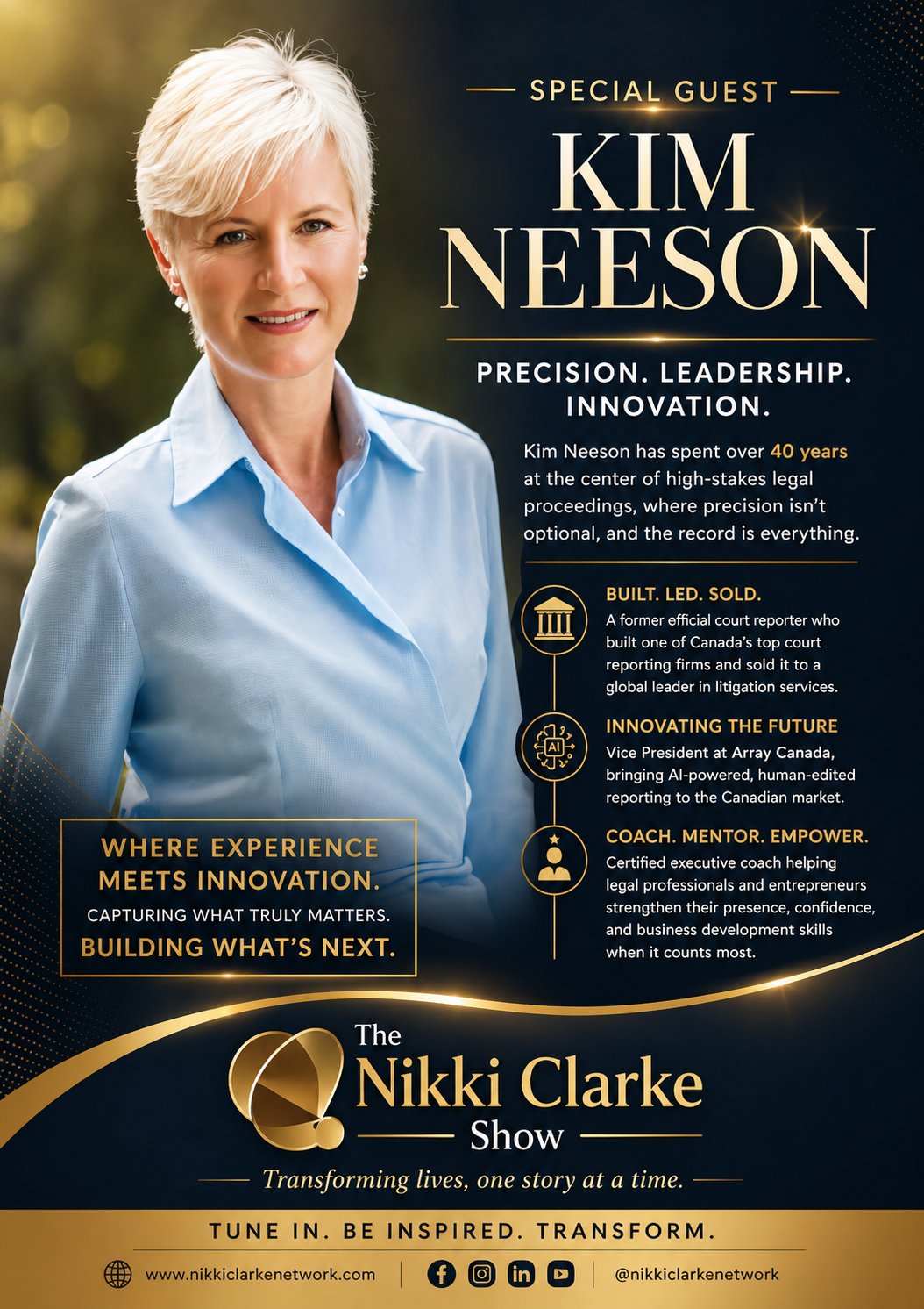 Nikki Clarke Show with special guest Kim Neeson