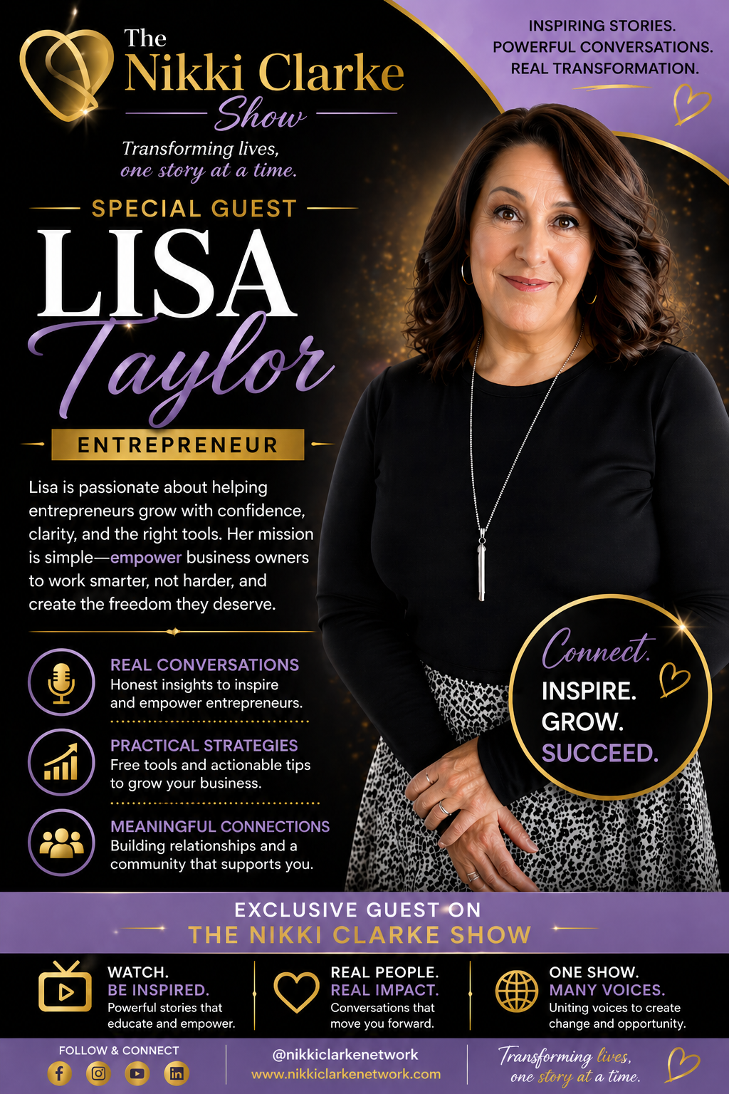 Nikki Clarke Show special guest Lisa Taylor