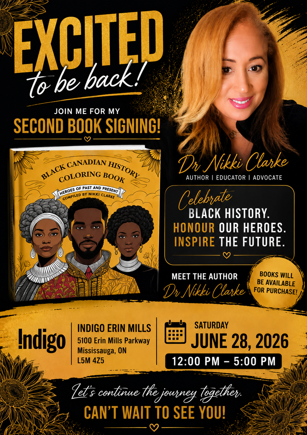 Excited to be Back Second Book Signing!