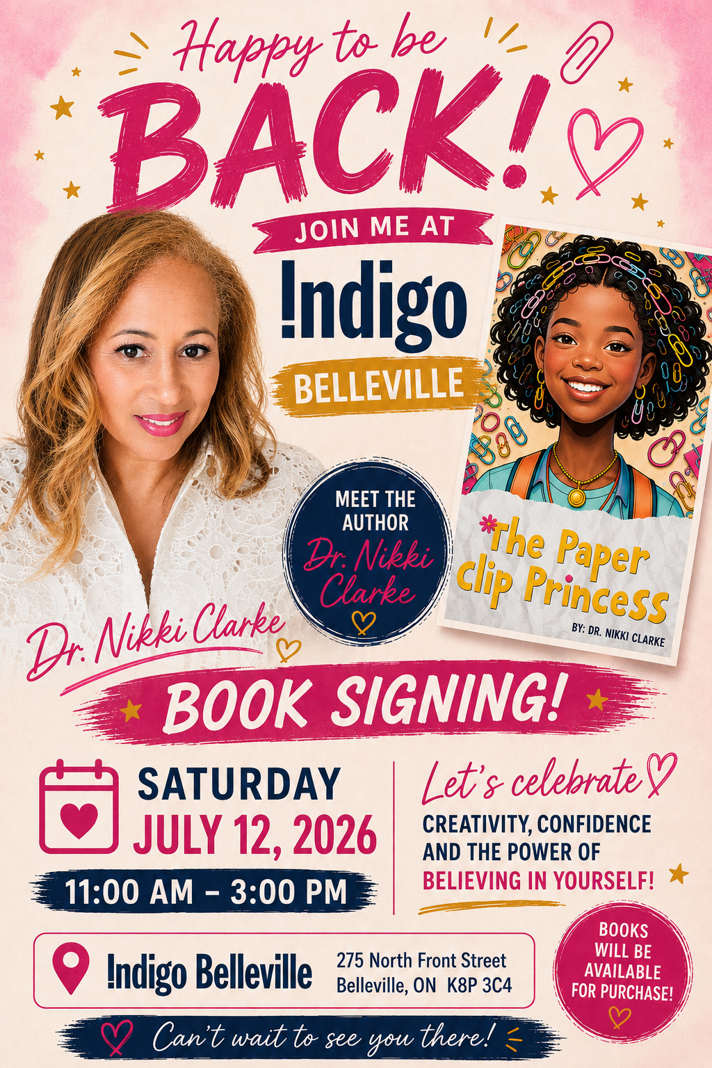 Happy to be Back Book Signing!
