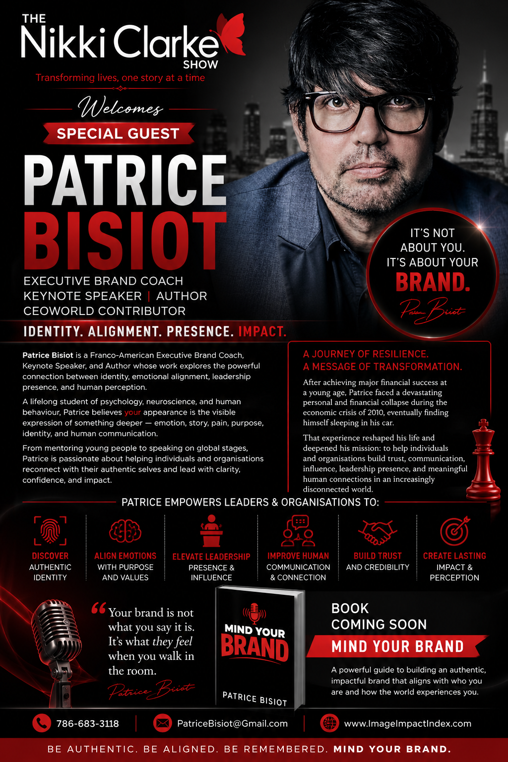 Nikki Clarke Show Special Guest Patrice Bisiot