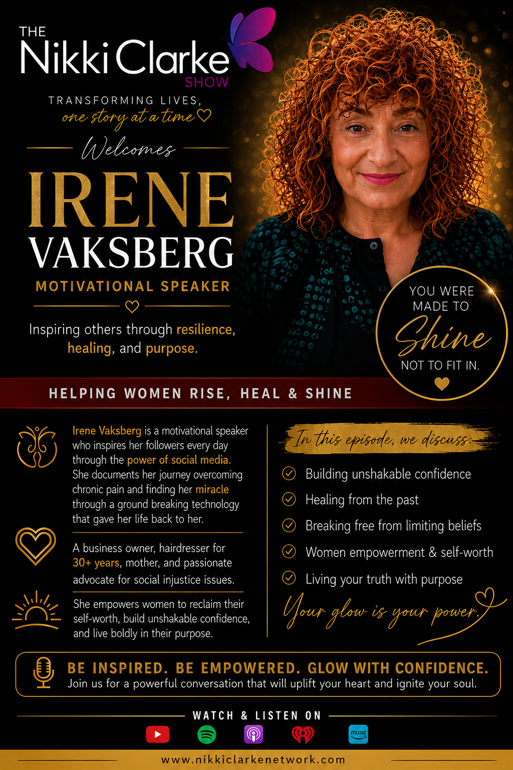 Nikki Clarke Show welcomes Irene Vaksberg