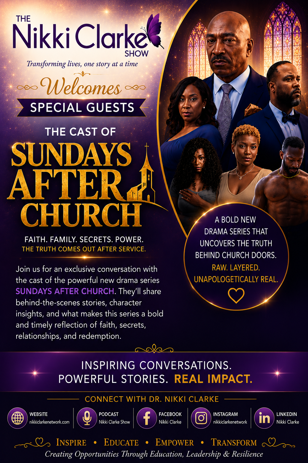Nikki Clarke Show welcomes the Cast of Sundays After Church