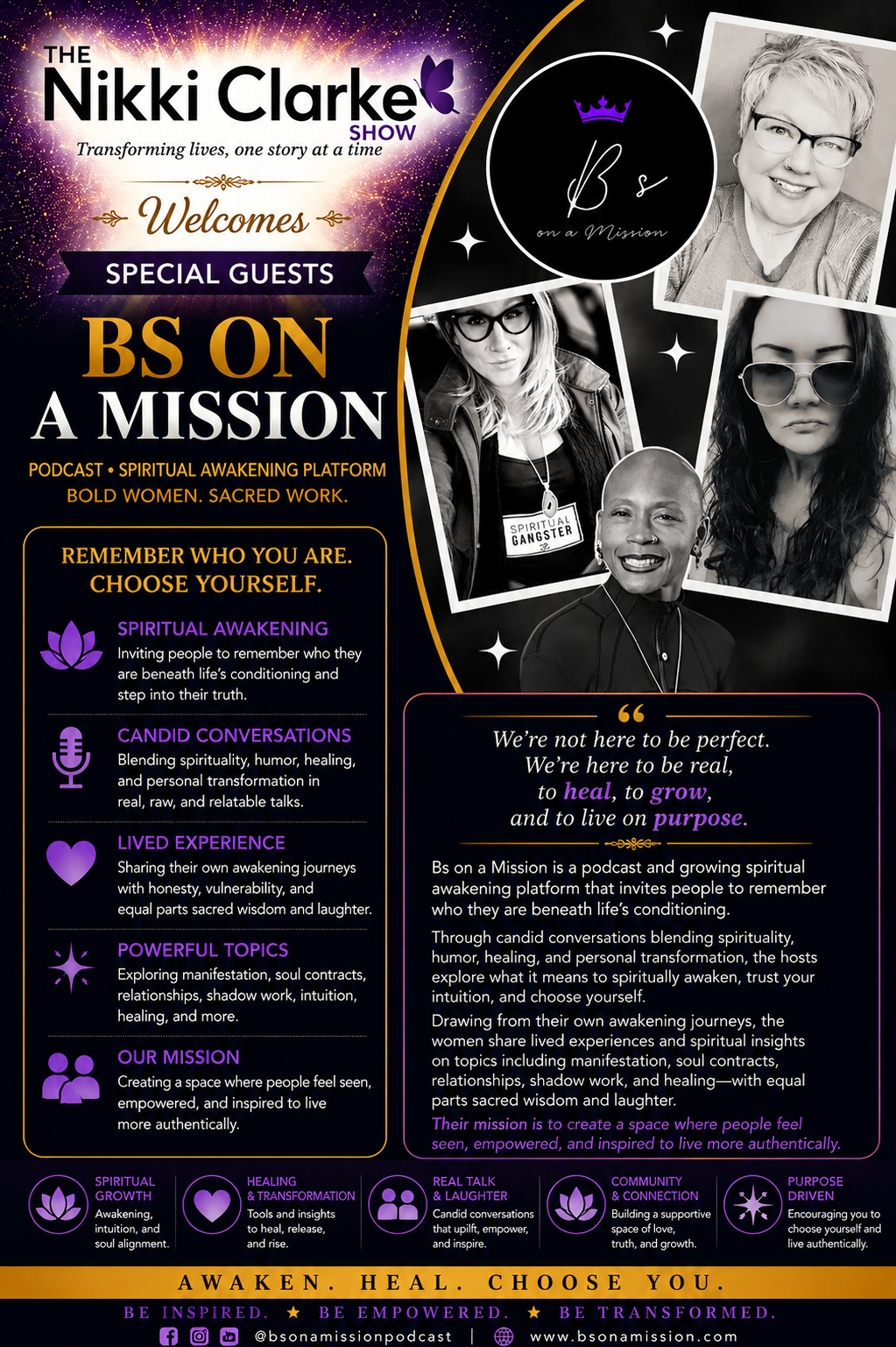Nikki Clarke Show Special Guests BS ON A MISSION