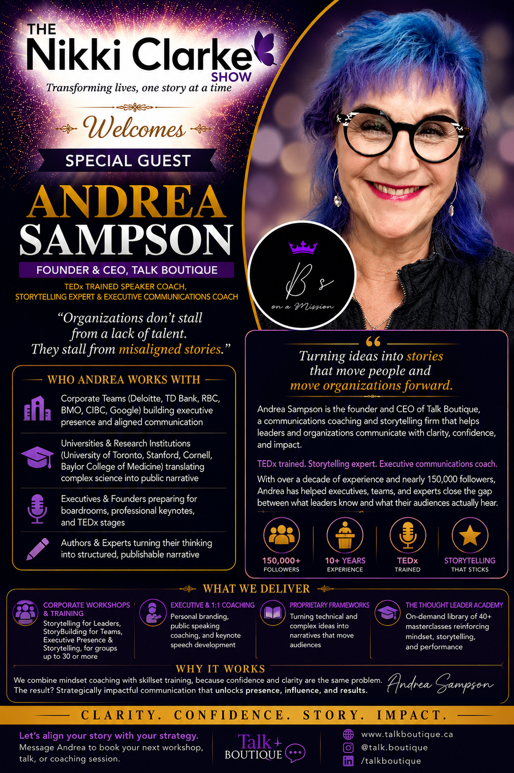 Nikki Clarke Show Special Guest Andrea Sampson
