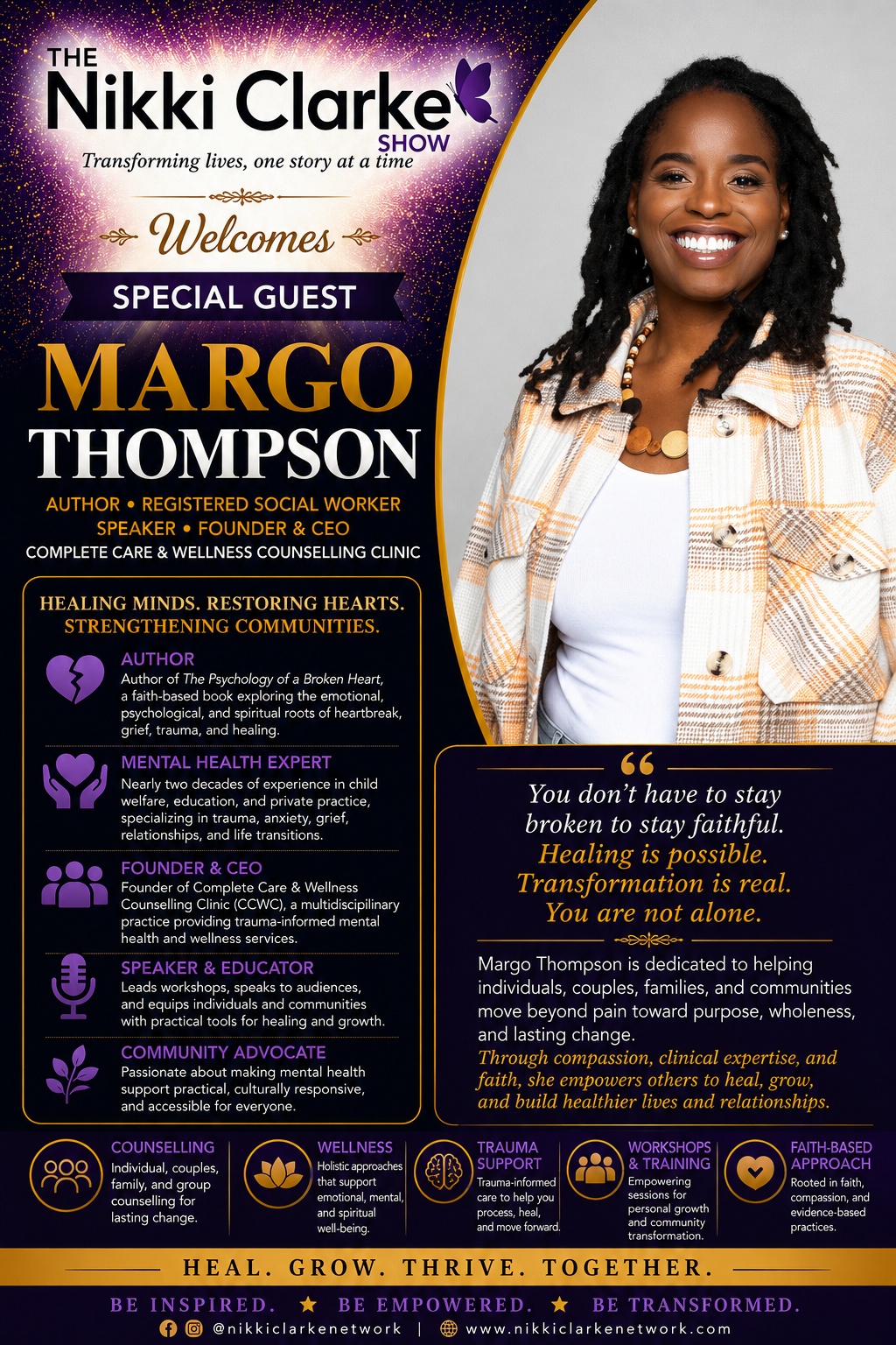 Nikki Clarke Show Welcomes Special Guest Margo Thompson