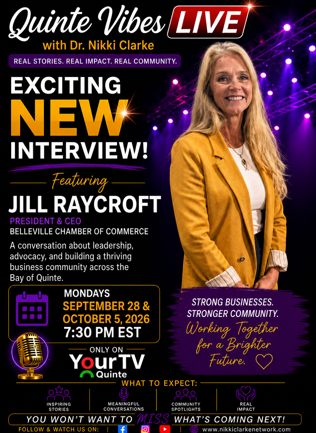 Quinte Vibes Live with Jill Raycroft