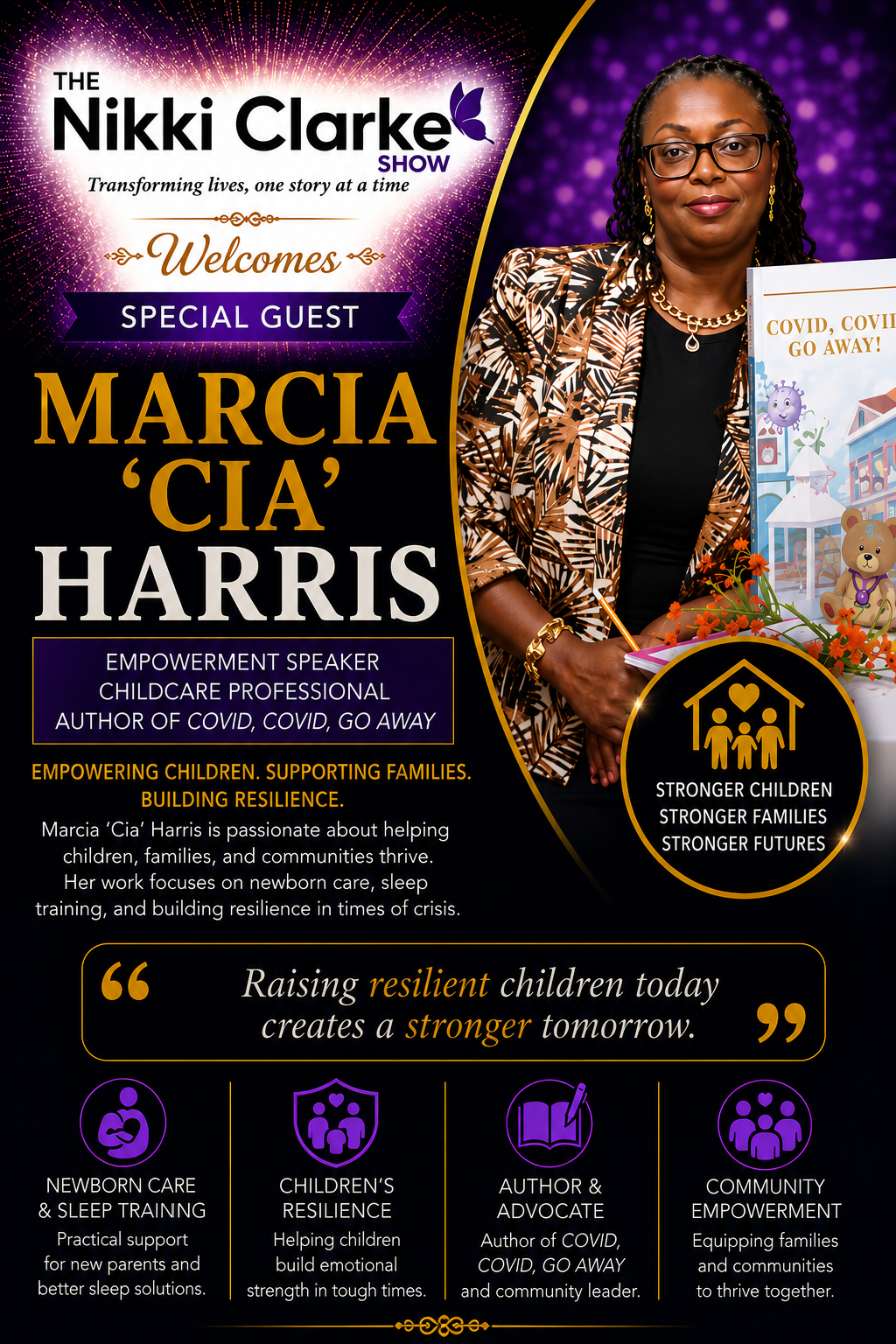 Nikki Clarke Show Welcomes Special Guest Marcia CIA Harris