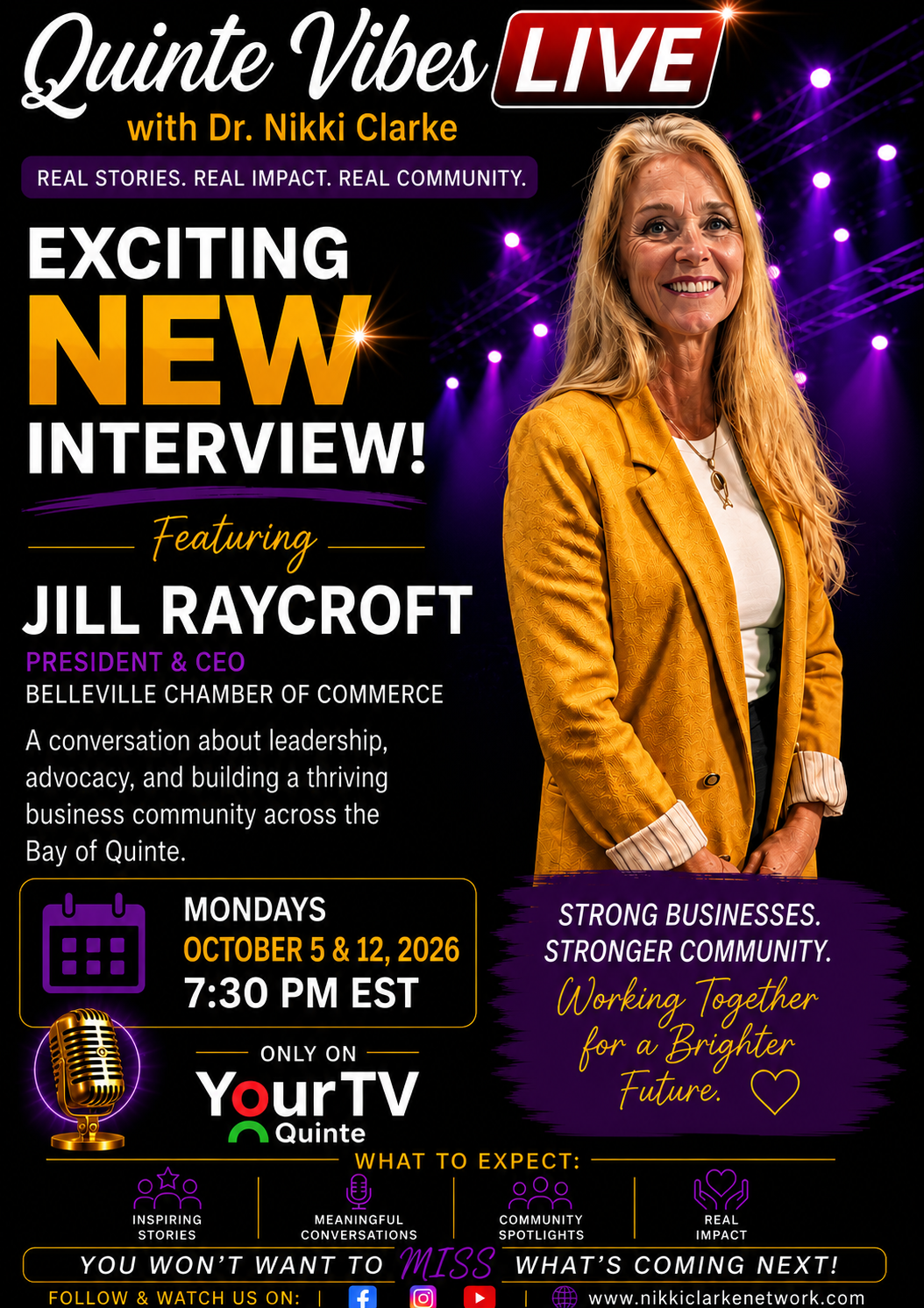 Quinte Vibes Live with Jill Raycroft