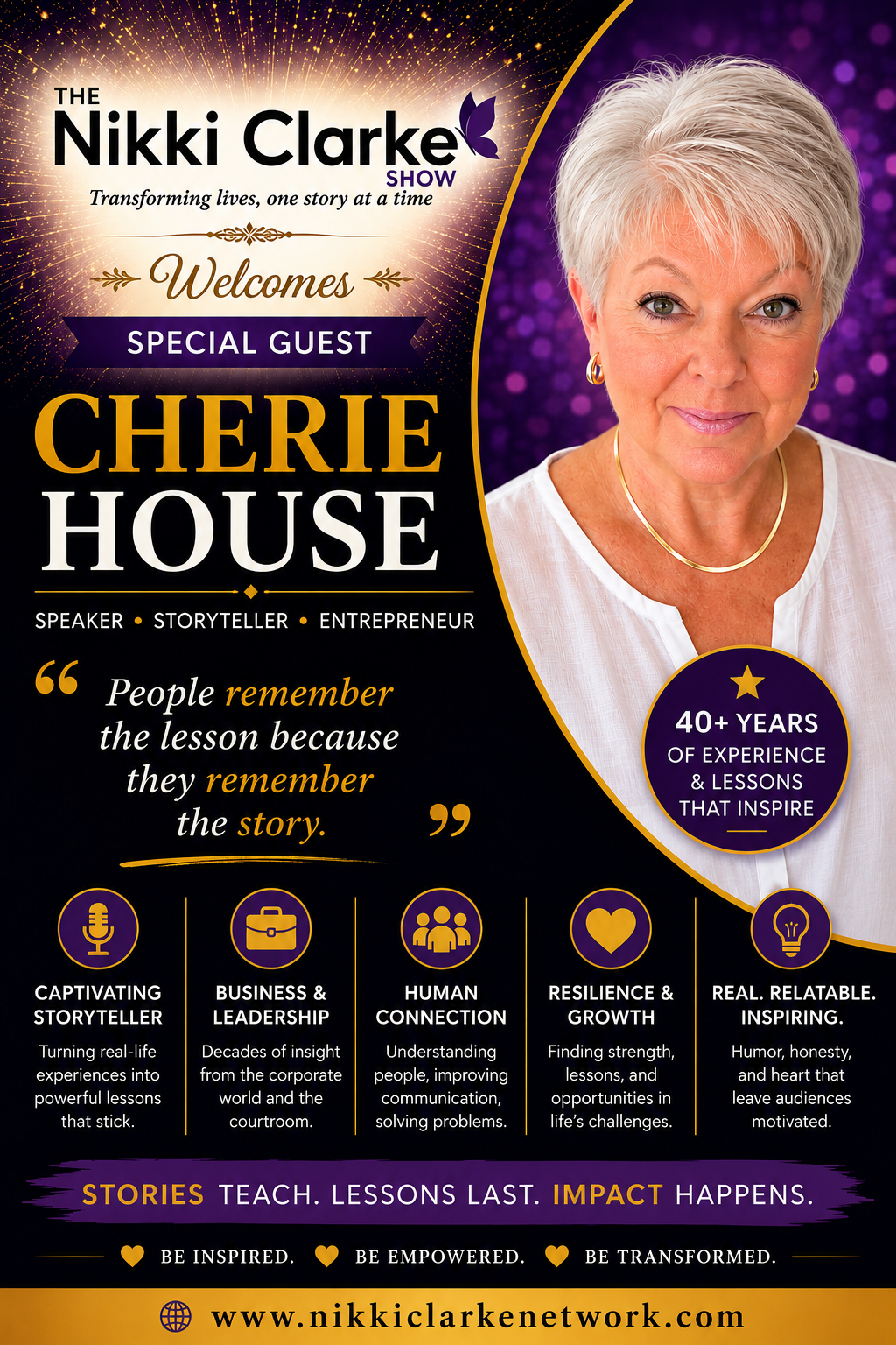 Nikki Clarke Show Welcomes Special Guest Cherie House