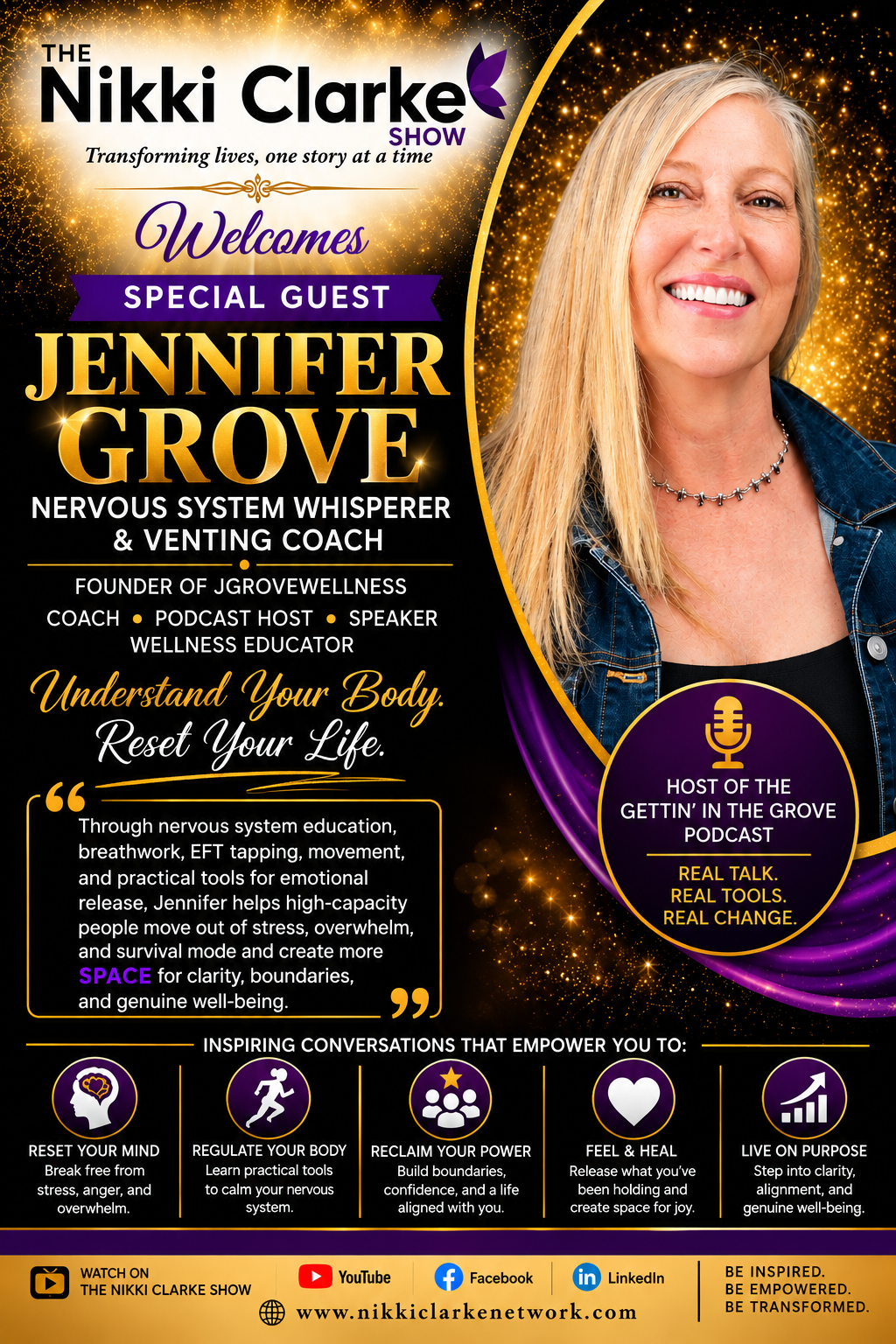 Nikki Clarke Show Welcomes Special Guest Jennifer Grove