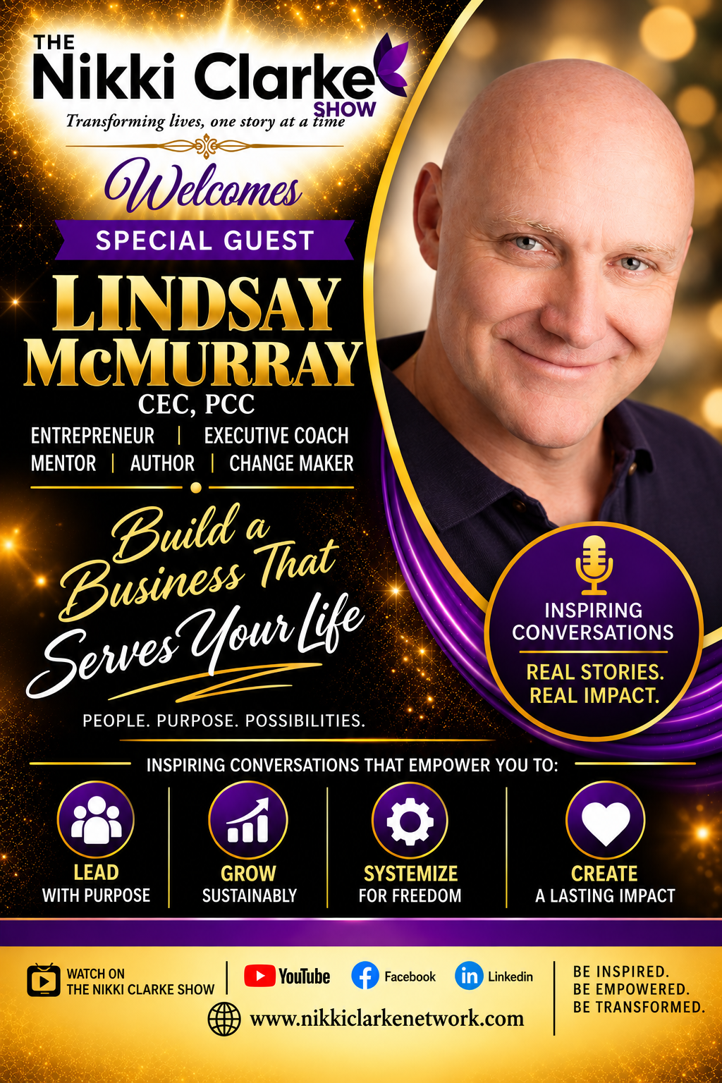 Nikki Clarke Show Welcomes Special Guest Lindsay McMurray, CEC, PCC