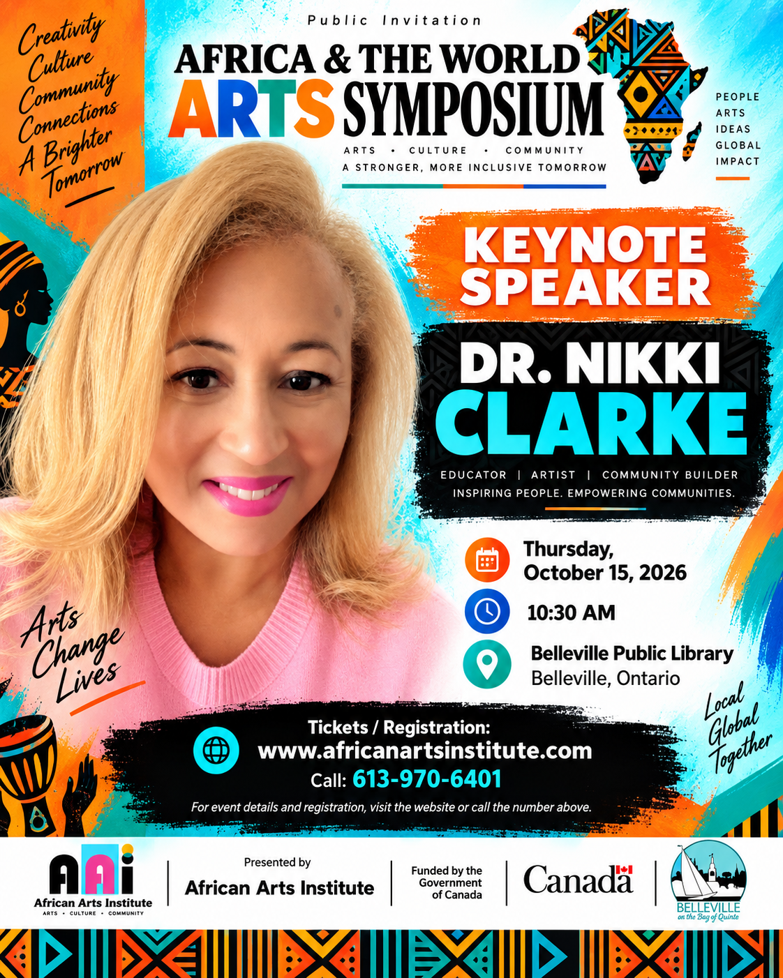 Africa and the World Art Symposium, keynote speaker Dr. Nikki Clarke