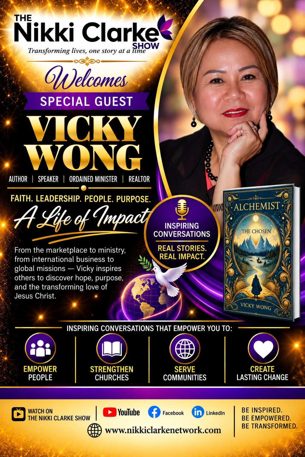 Nikki Clarke Show Welcomes Special Guest Vicky Wong