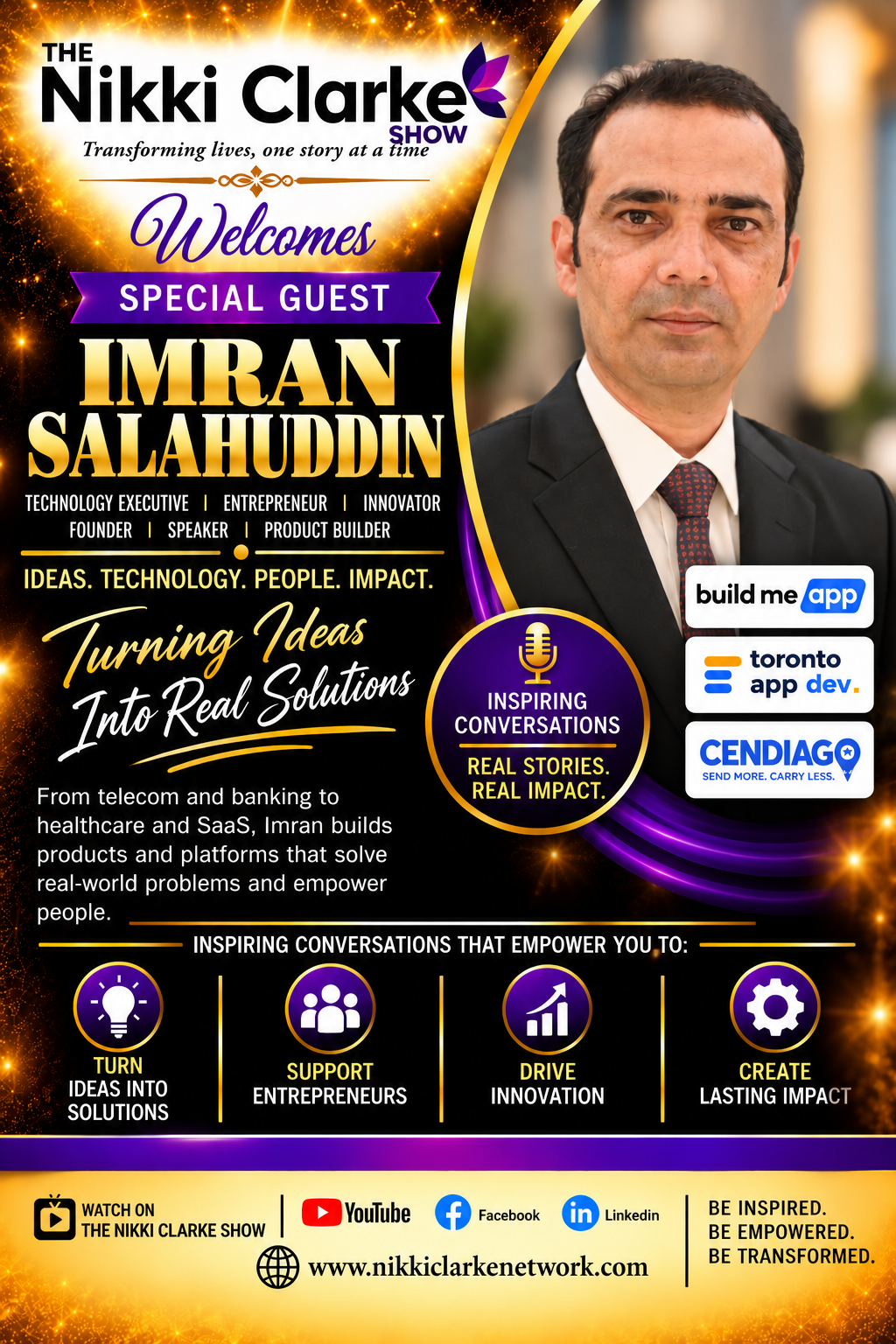 Nikki Clarke Show Welcomes Special Guest Imran Salahuddin