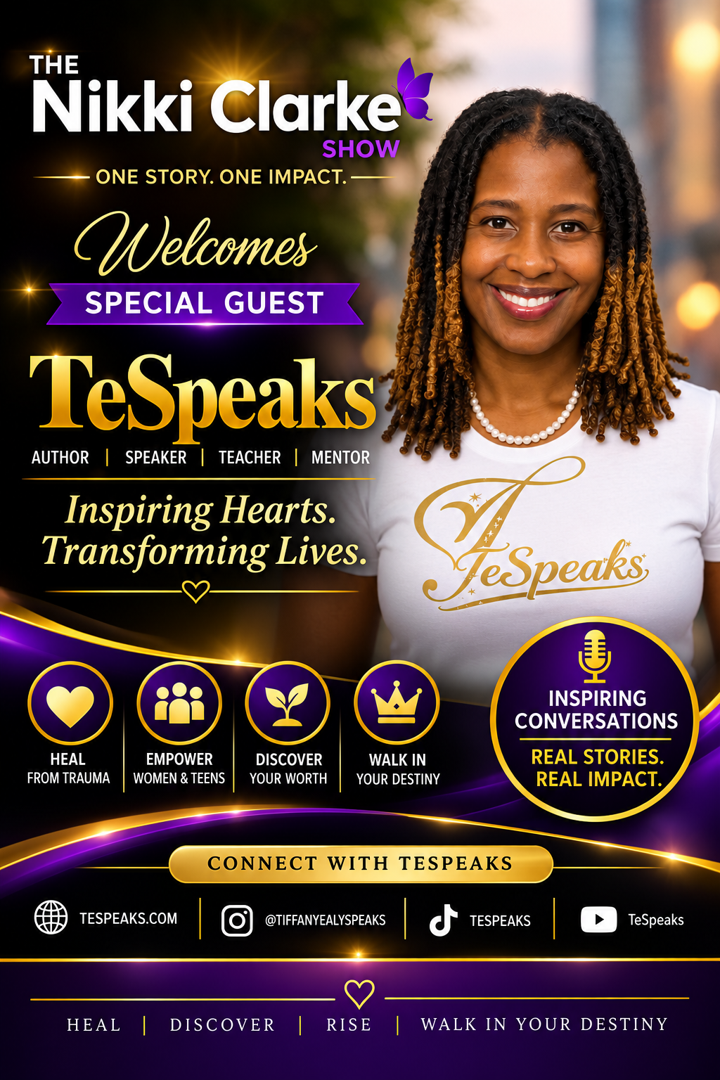 Nikki Clarke Show Welcomes Special Guest TeSpeaks