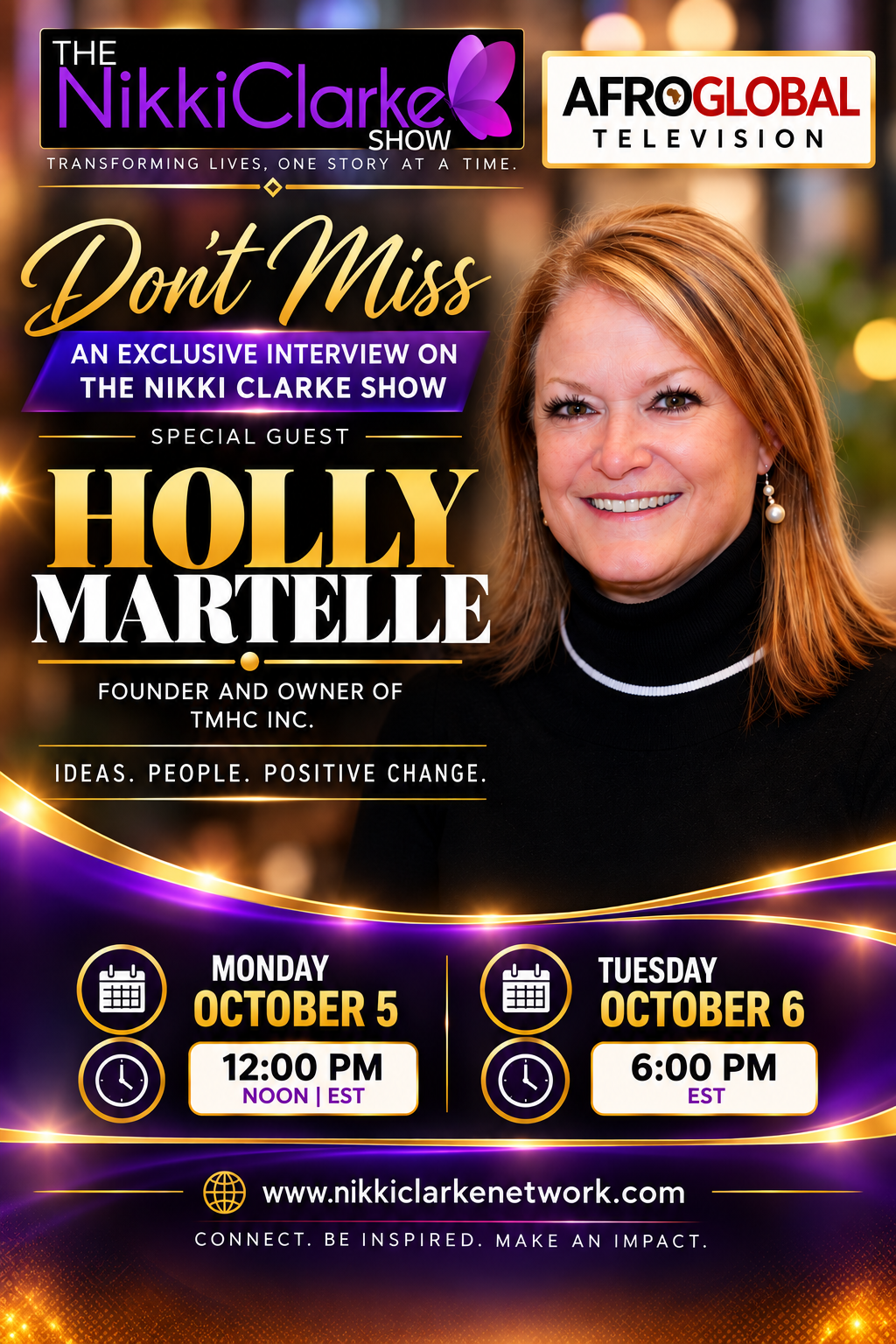 Nikki Clarke Show Special Guest Holly Martelle