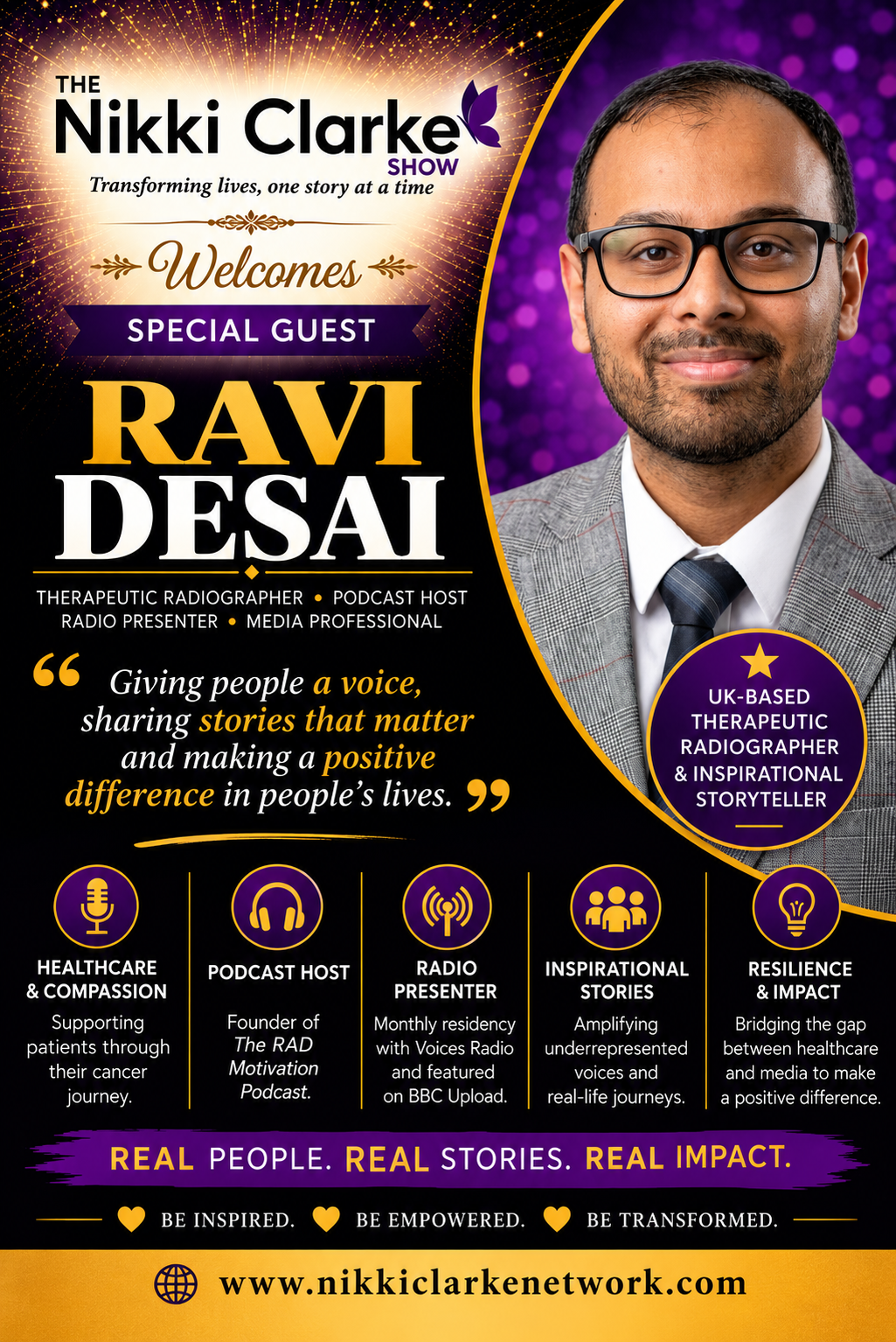 Nikki Clarke Show Welcomes Special Guest Ravi Desai