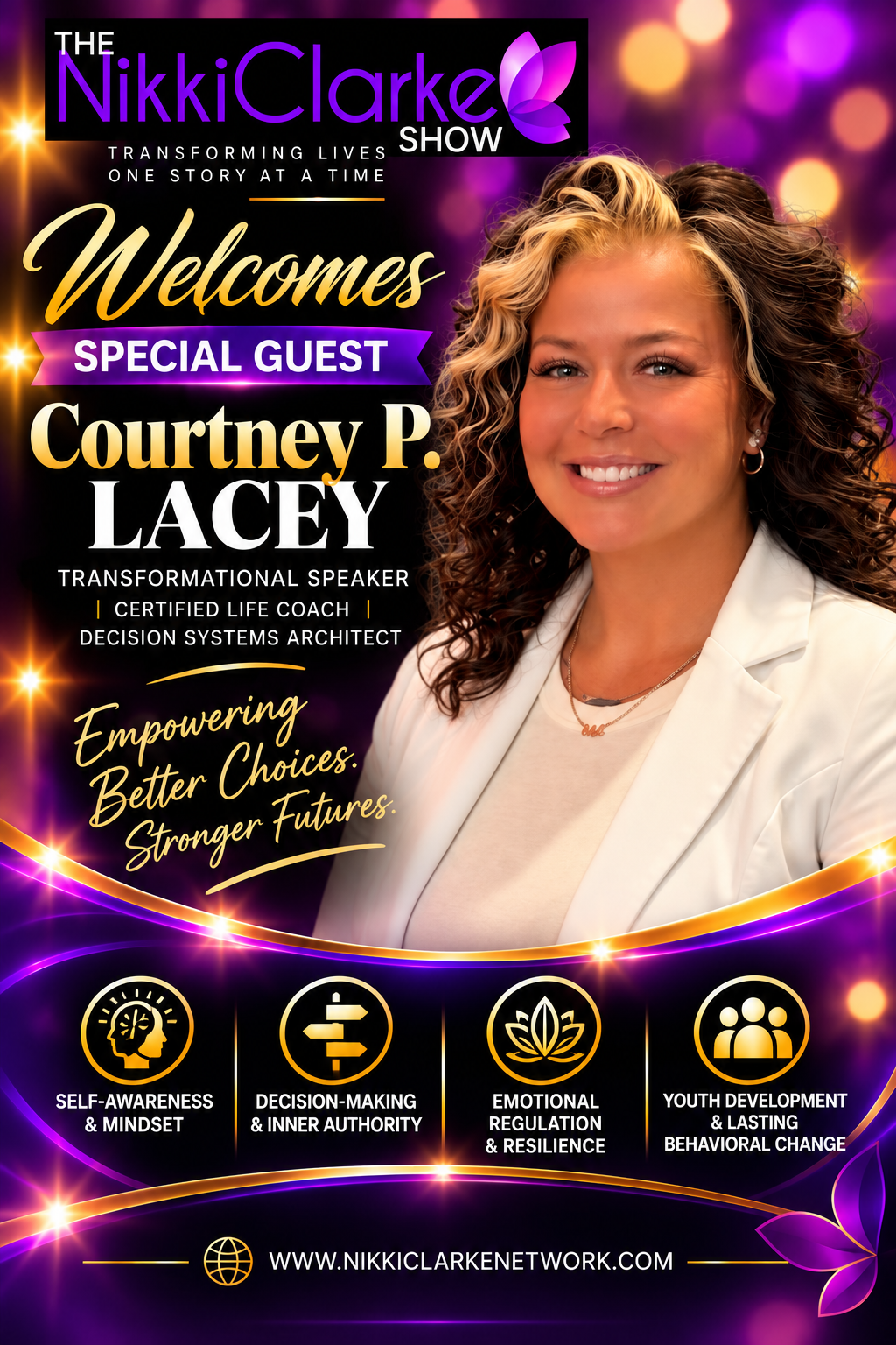Nikki Clarke Show Welcomes Special Guest Courtney P. Lacey