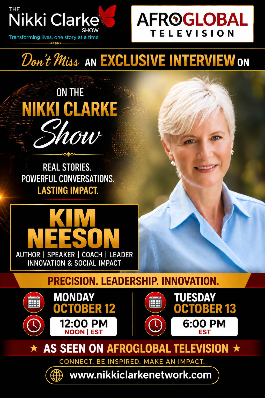 Nikki Clarke Show Exclusive Interview with Kim Neeson